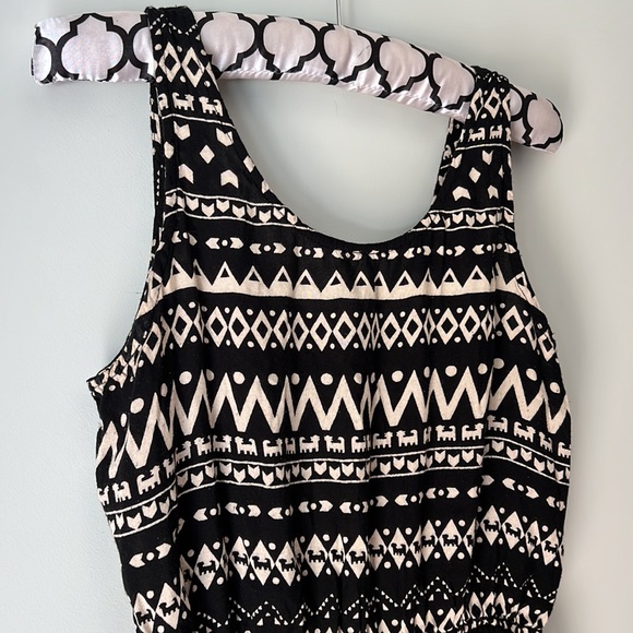 Patrons of Peace Smocked Waist Mini/Midi Dress Medium - Picture 3 of 12